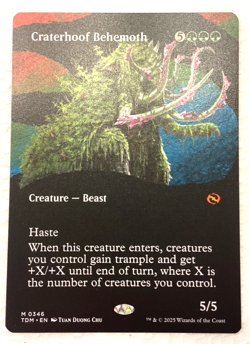 MTG Magic the Gathering Craterhoof Behemoth (346/471) Tarkir Dragonstorm NM - Image 1