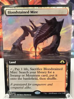 Bloodstained Mire (Extended Art) Modern Horizons 3 Regular - Image 1