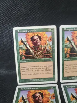 4x Rampant Growth NM-LP 7th Edition Magic The Gathering MTG TCG White Playset - Image 1