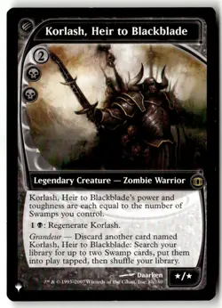 MTG - Korlash, Heir to Blackblade 87/180 Regular NM The List Reprints - Image 1