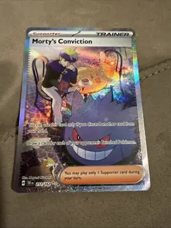 Pokemon: 1x Morty's Conviction - 211/162 - Special Illustration Rare - NM Tempor - Image 1