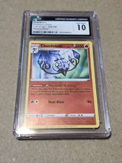 2022 Pokemon Lost Origins Chandelure Reverse Holo #026/196 CGC 10 Gem Mint - Image 1