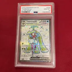 Graded PSA 10 2023 Pokemon P AR EN Tsareena ex Ultra Rare #220 GEM MT - Image 1