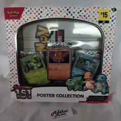 Pokemon TCG Scarlet & Violet 151 Poster Collection Box 3 Packs - Dollar General - Image 1
