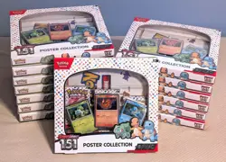 Pokemon Scarlet & Violet 3.5 151 Poster Collection Box LOT OF 4 - Image 1