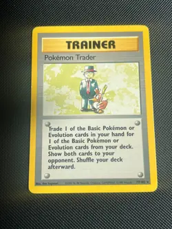 Pokemon Trader (77/102) Base Set - 1999 - Rare - LP/MP - Vintage - Pokemon TCG - Image 1