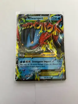 MP/HP - Pokemon TCG XY Promo M Swampert EX XY87 Holo Standard Size - Image 1