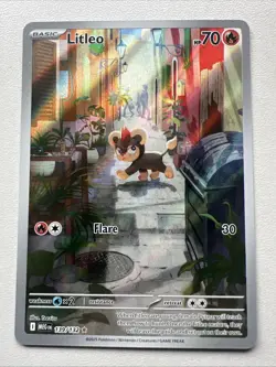 Pokemon - Litleo Illustration Rare ME01: Mega Evolution 139/132 Pack Fresh NM - Image 1