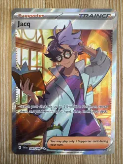 Pokemon TCG Jacq 236/198 Full Art Trainer Scarlet & Violet NM - Image 1