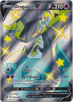 Pokemon Dragapult V Shiny Full Art Black Star Promo SWSH096 NM English - Image 1