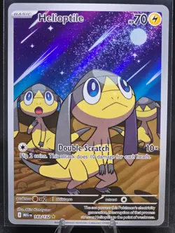 Pokemon TCG Helioptile 143/132 Mega Evolutions Illustration Rare NM - Image 1
