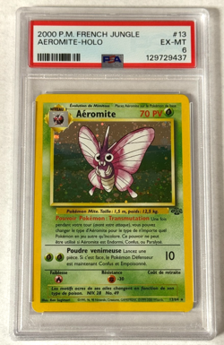 Venemoth Aeromite Holo Rare PSA 6 EX-MT 2000 Pokemon French Jungle #13/64 - Image 1
