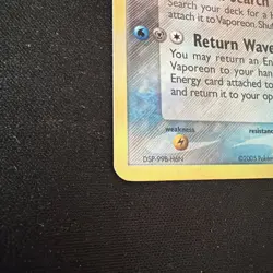 Pokemon TCG Vaporeon (Delta) EX Delta Species 18/113 Reverse Holo Holo Rare NM - Image 3