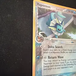 Pokemon TCG Vaporeon (Delta) EX Delta Species 18/113 Reverse Holo Holo Rare NM - Image 4