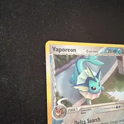 Pokemon TCG Vaporeon (Delta) EX Delta Species 18/113 Reverse Holo Holo Rare NM - Image 5