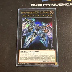 YUGIOH DIVINE ARSENAL AA-ZEUS SKY THUNDER ULTRA RARE MP21-EN195 1ST ED - Image 2