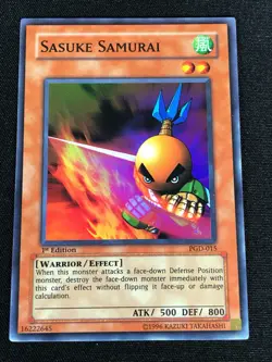 YUGIOH SASUKE SAMURAI PGD-015 1ST ASIAN ENGLISH SUPER (NM) - Image 1