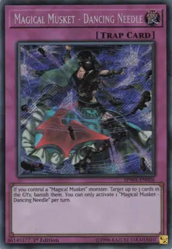 Yugioh Magical Musket - Dancing Needle SPWA-EN026 Secret Rare 1st Edition LP - Image 1