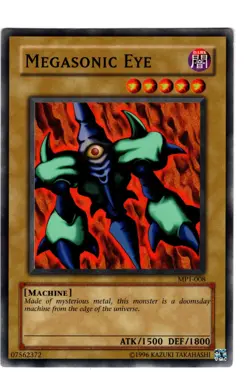 Yugioh- 1X Megasonic Eye - Common - Unlimited - MP1-008 - Light Play - Image 1
