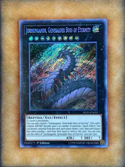 Yugioh Jormungandr, Generaider Boss of Eternity MYFI-EN033 Secret Rare 1st Ed NM - Image 1