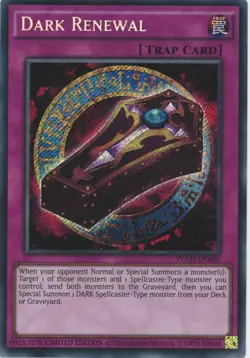 Yugioh Dark Renewal YGLD-ENB00 Secret Rare Ltd Ed Mint Condition - Image 1