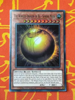 YUGIOH THE WINGED DRAGON OF RA - SPHERE MODE SUPER RARE EXCELLENT CIBR-ENSE2 - Image 1