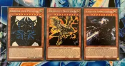 Yu-Gi-Oh! Obelisk/Slifer/Ra Gotterkarten-Set TN19-DE007/008/009 PRISMATIC SECRET - Image 1