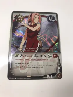NARUTO CCG TCG SAKURA HARUNO UNCOMMON CARD MINT - Image 1