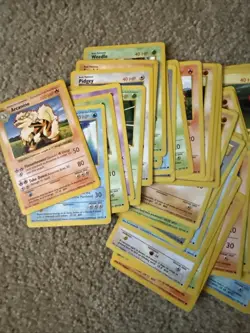 97 Shadowless Assorted Lot Vintage Pokemon Cards ~ Condition Varies / Duplicates - Image 2