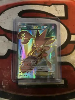 Pokemon TCG Scizor-EX Breakpoint Full Art Holo Card 119/122 NM+ - Image 1