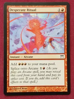 Magic The Gathering CHAMPIONS OF KAMIGAWA DESPERATE RITUAL red card MTG - Image 1
