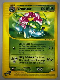 Pokemon TCG Venusaur Card 67/165 Expedition Base Set, Regular Rare - Image 1