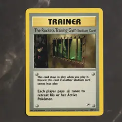 Pokemon Card - The Rocket's Training Gym Stadium Card 104/132 Gym Heroes Rare - Image 1