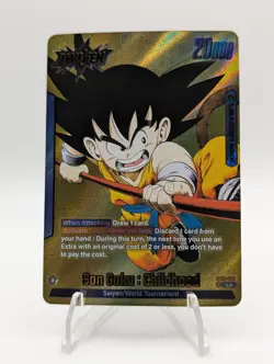 Son Goku : Childhood FB06-025 Gold Leader Dragon Ball Manga Booster Card Fusion - Image 1