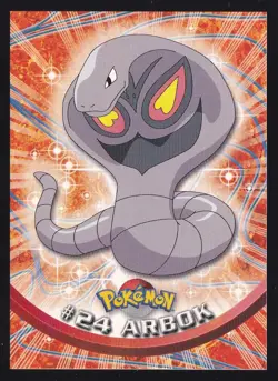 Arbok # 24 - Red Logo - 1999 Topps Series 1 Pokemon Card - Image 1