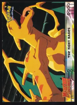 THE FIGHT RAGES #35 Topps Pokemon Card Mewtwo Strikes Back - Image 1