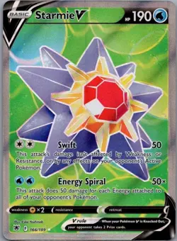 Pokemon Card Starmie V 166/189 Astral Radiance - Near Mint - Image 1