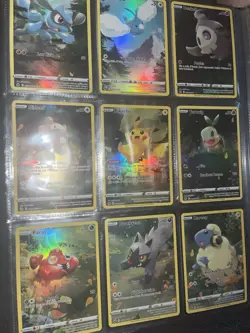 Pokemon Crown Zenith Galarian Gallery 9-Card Set Pikachu Riolu Turtwig Mareep - Image 2