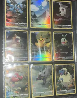 Pokemon Crown Zenith Galarian Gallery 9-Card Set Pikachu Riolu Turtwig Mareep - Image 4