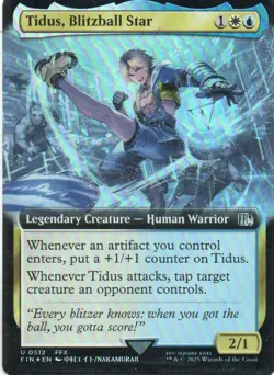 MTG: Final Fantasy: Foil Extended Art Tidus, Blitzball Star: LP Condition - Image 1