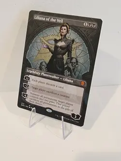 BORDERLESS Liliana of the Veil Non Foil 0373 DMU Extras MTG M/NM - Image 1
