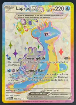 Lapras ex - 158/142 Pokemon TCG SV07: Stellar Crown Ultra Rare Near Mint - Image 1