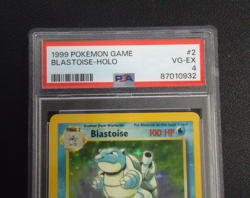 1999 POKEMON Blastoise 2/102 TCG Base Set Holo PSA VG-EX 4 - Image 2