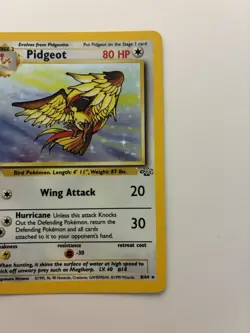 Pokemon TCG Pidgeot Jungle Holo Card 8/64 Unlimited Rare - Image 4