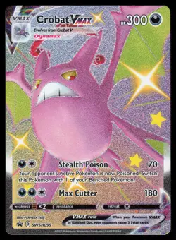 Crobat VMAX SWSH099 Ultra Rare Pokemon Black Star Promo NM - Image 1