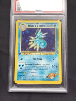 Pokemon: Gym Heroes 1st Edition Rare Holo: Misty's Seadra 9/132 PSA 9 - Image 2