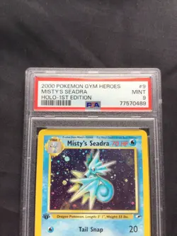 Pokemon: Gym Heroes 1st Edition Rare Holo: Misty's Seadra 9/132 PSA 9 - Image 3