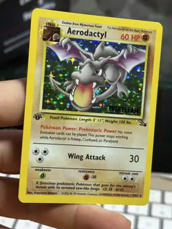 #2 1st Edition Aerodactyl 1/62 Fossil 1999 Holo Rare WOTC Pokemon - Image 3