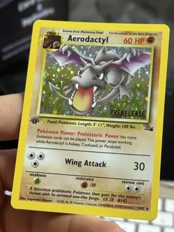 #2 1st Edition Aerodactyl 1/62 Fossil 1999 Holo Rare WOTC Pokemon - Image 4