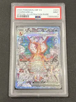 2023 POKEMON OBF ES-OBSIDIAN FLAMES SPECIAL ILLUSTRATION RARE CHARIZARD EX PSA 9 - Image 1